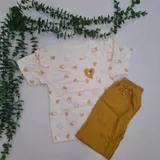 تاپ و شلوارک دخترانه تابستانی